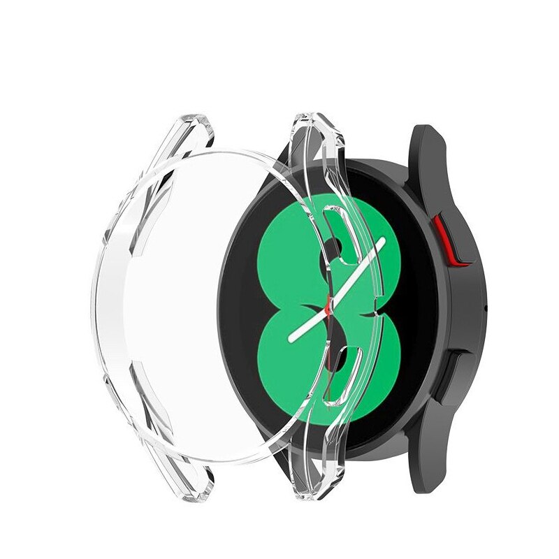 Horloge Case Voor Samsung Galaxy Horloge 4 Siliconen Tpu Scherm Beschermhoes Voor Samsung Galaxy Horloge 4 40Mm 44mm Smartwatch Bumper: Transparent / Galaxy Watch 4 44MM