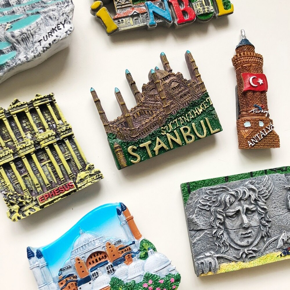 Turkije Souvenir Pamukkale Ephesus Istanbul Apollo Koelkast Magneet 3D Magneet Sticker Keuken Thuis Decor