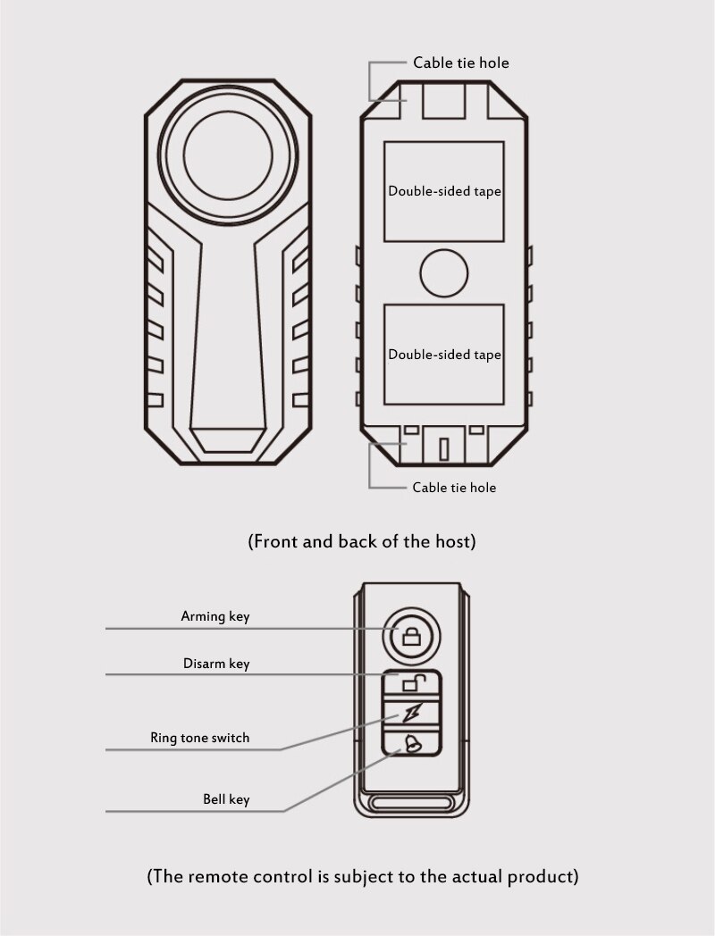 113dB Loud Wireless Bicycle Anti-theft Alarm Waterproof Remote Control Bike Motorcycle Electric Vehicle Warning Alarm Sensor
