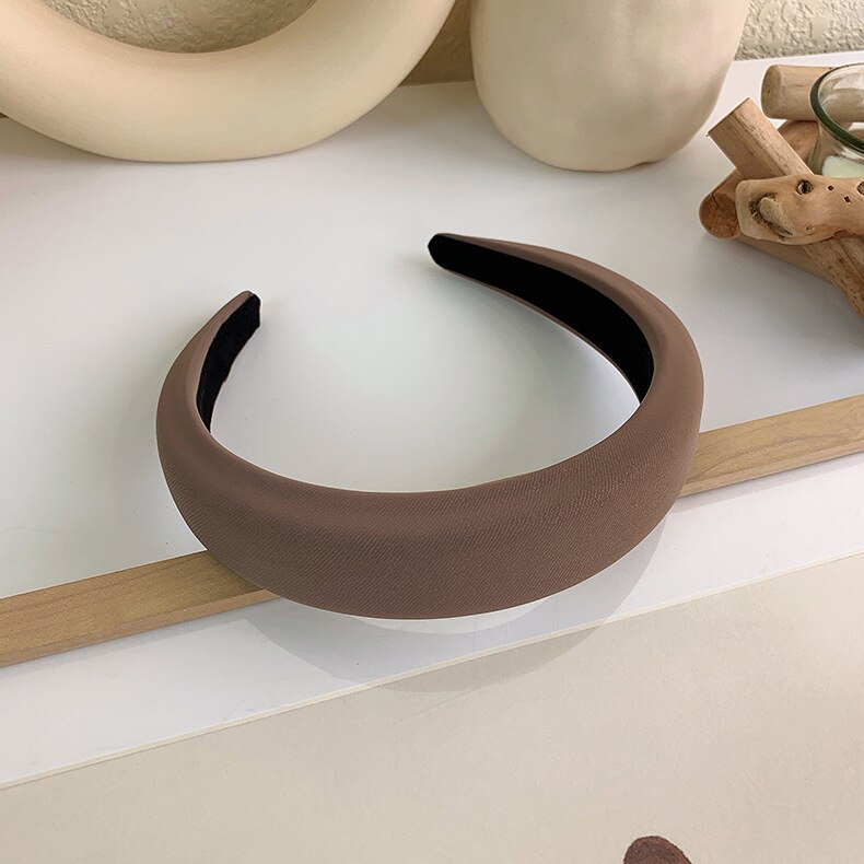 HUANZHI 2021 Trendy Vintage gąbka opaski Pearl Hairbands obręcz do włosów dla dziewczyn głowa kobiety Bezel Band akcesoria do włosów nakrycia głowy: 06