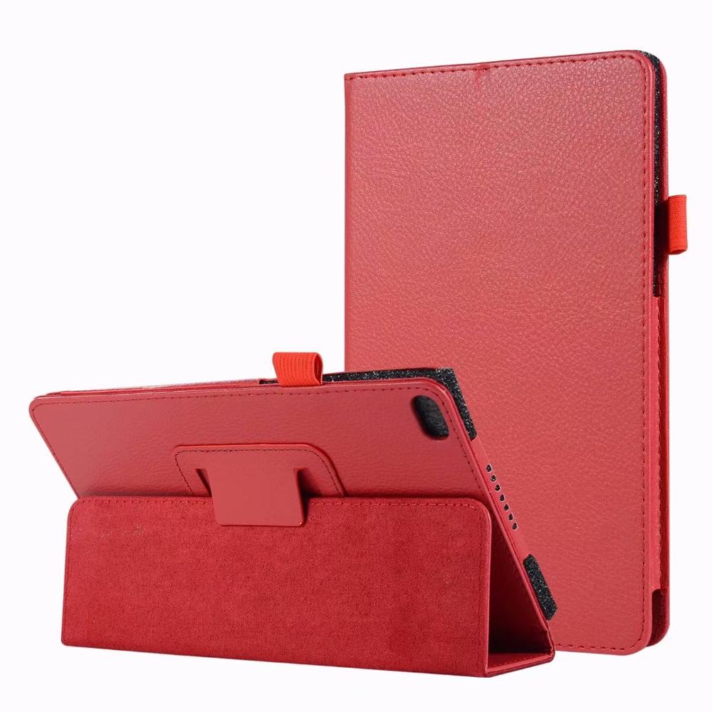 Tablet Case For Lenovo Tab E8 TB-8304F 8inch Tablet PU Leather Protective Stand Magnetic Funda Cover For Lenovo Tab E8: Red