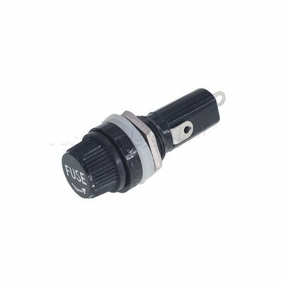 Jual PCB Fuse Holder with Transparent Cover for 5x20mm Glass Tube Fuse