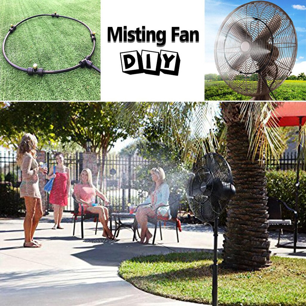 Water Spray Kit Outdoor Misting Misters Cooling System 33.3ft Misting Line For Patio Fan Gardenpatio Waterring Irrigation