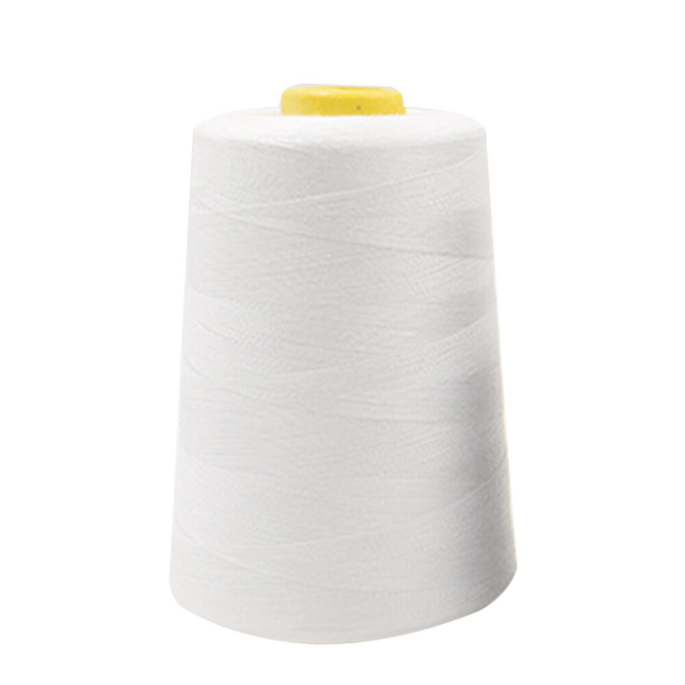 3000 Yards Naaigaren Polyester Borduurwerk Naaigaren Kegels Voor Naaimachine/Hand Patchwork Ambachten Naaien Accessoires: white 1pc