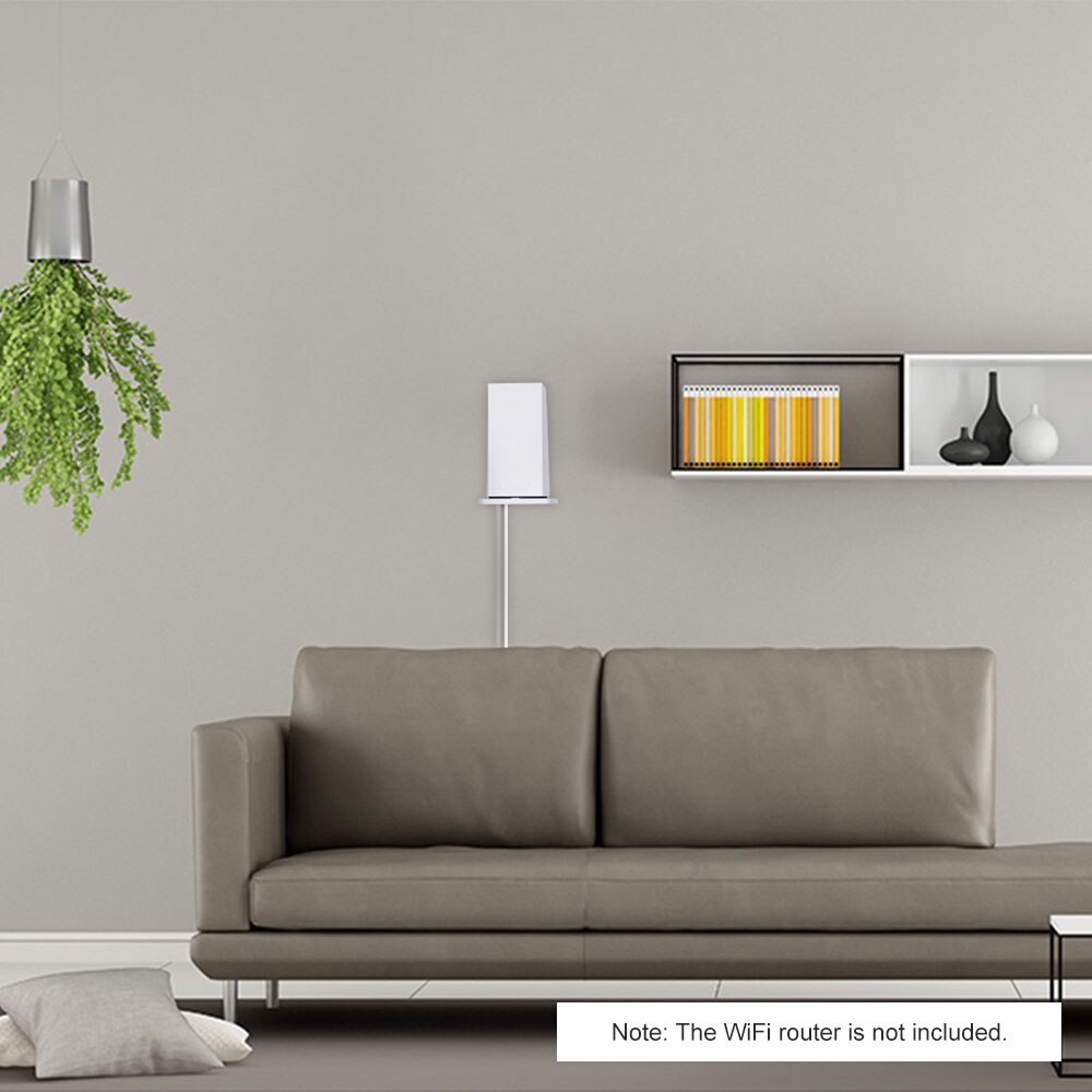 Wall Mount Bracket Holder Stand for Linksys Velop Dual-Band WiFi Router Protective Holder White Bracket Stand