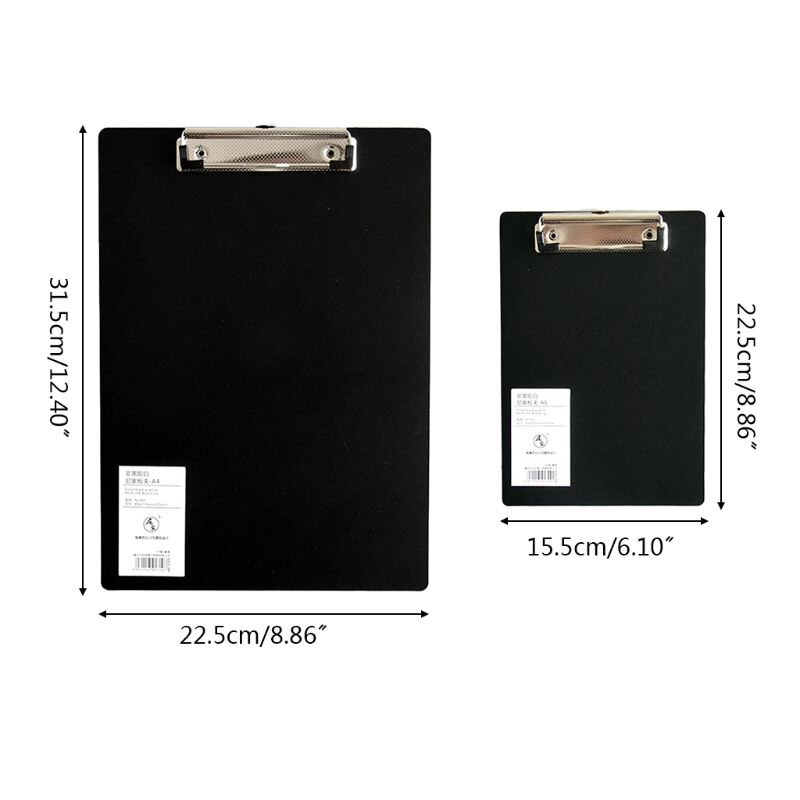 Bloc-notes Simple A4 A5, bloc-notes à feuilles mobiles, pinces d&#39;écriture pour fichiers, fournitures de papeterie scolaire et de bureau