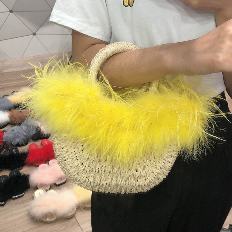 Bolso de hombro tejido de papel para verano, bolsa de rafia, de mimbre, Bohemia, para vacaciones, Bali, con asa superior, informal