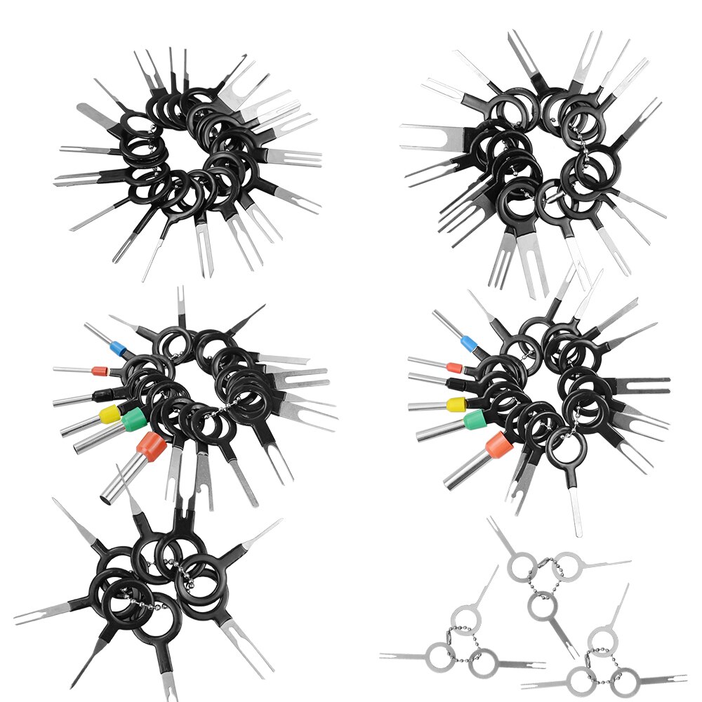 Auto Terminal Verwijderen Kit 91Pcs Bedrading Crimp Connector Pin Extractor Puller Terminal Ejector Plug Reparatie Pin Tool