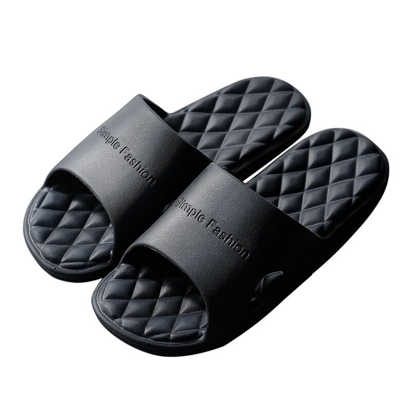 Badkamer Douche Slippers Voor Vrouwen Zomer Zachte Zool Strand Casual Schoenen Vrouwelijke Indoor Huis Zwembad Slipper: black / 40-41(suggest 39-40)