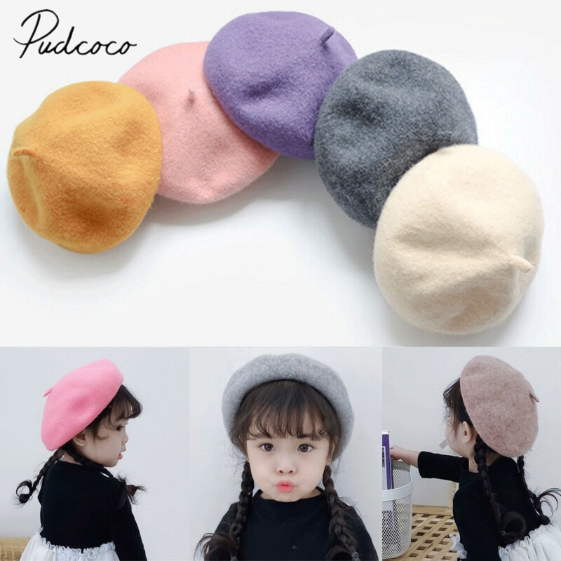 Baby Stuff Accessoires Wol Leuke Baret Meisje Stevige Baretten Herfst Winter Baby Warm Hoed Schilder Hoed Haar Props VOOR 2-5T