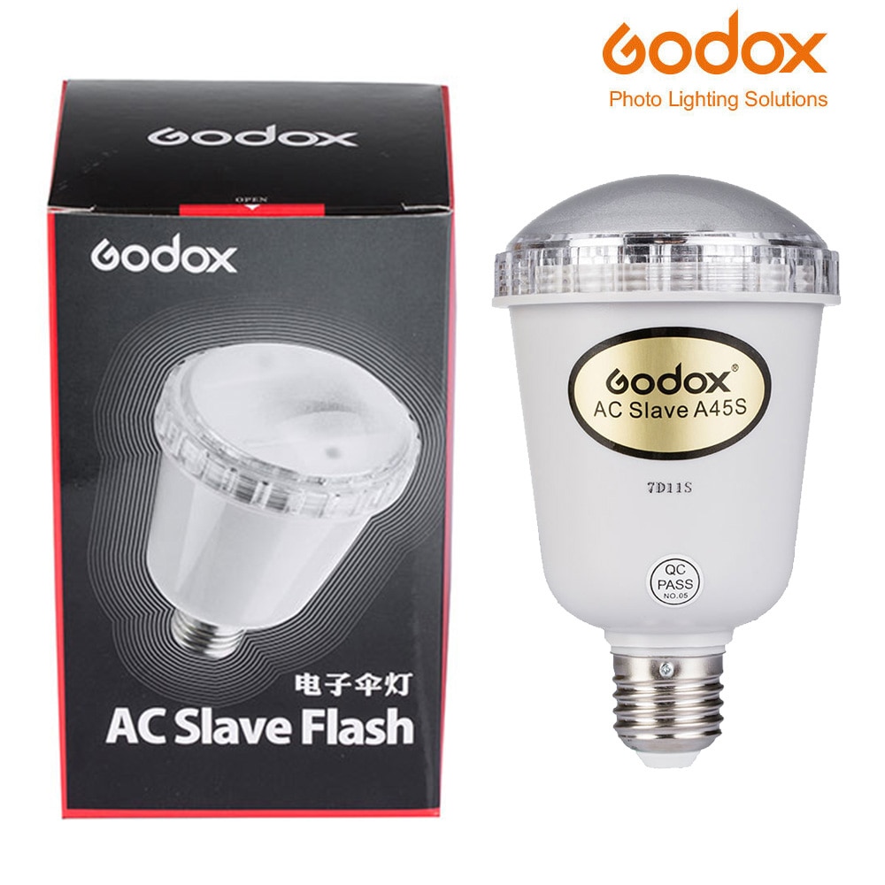 Godox A45s A45S Fotostudio Elektronische Knipperende Lichten Photo Studio Strobe Light Ac Slave Flash Lamp Voor E27 220V godox