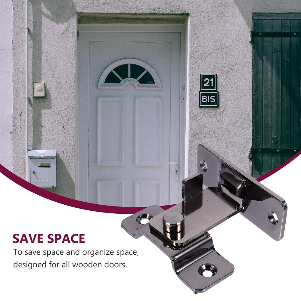 2pcs 90 Degree Stainless Steel Door Lock Toggle for Sliding Door