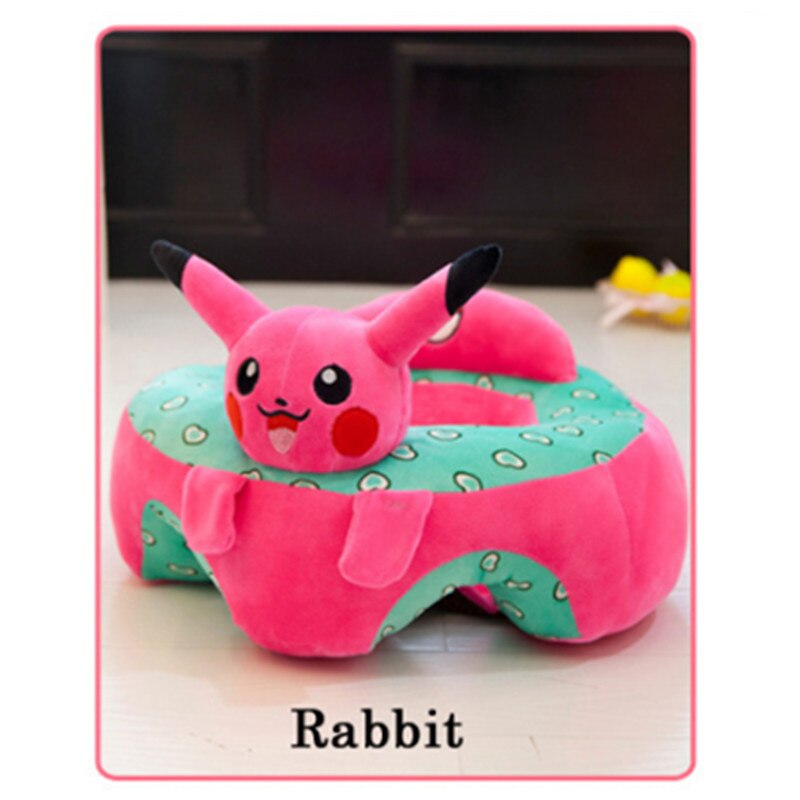 Silla para aprender a sentarse, cojín cómodo de viaje, alfombrilla para asiento de coche, dibujos animados de animales, sofá de soporte para bebé: Rabbit
