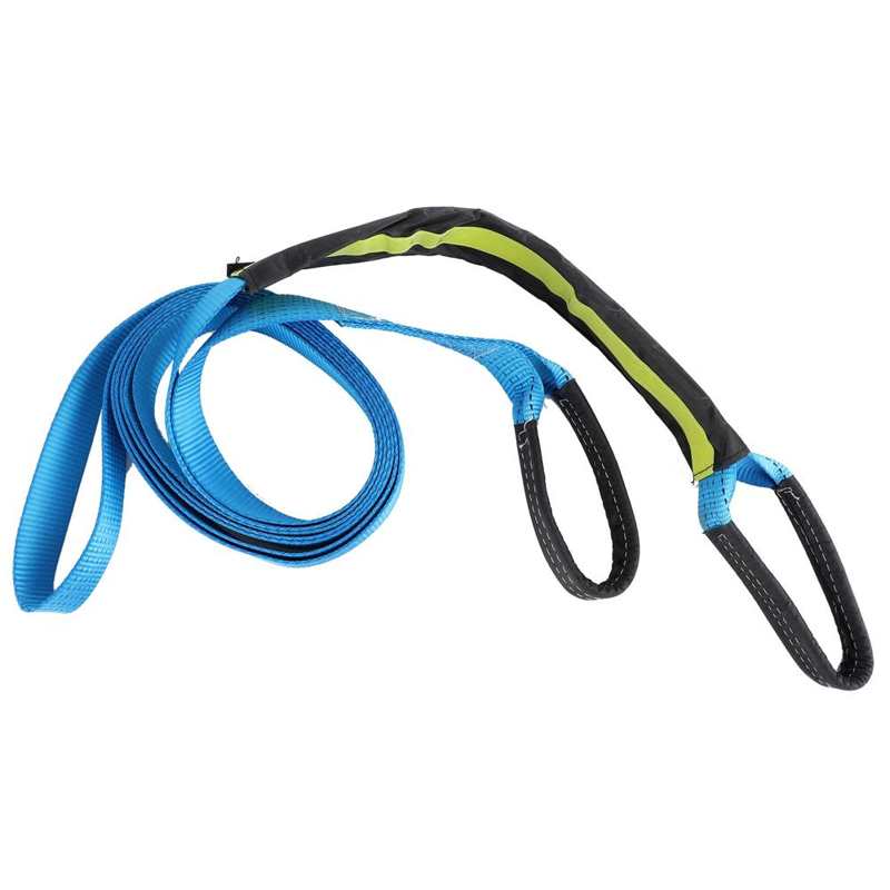 tow strap Car tools 5m/16.4ft Recovery Tow Strap Kit 8Tons Break Strength Winch Tie Down Rope Winch Rings Set with Storage
