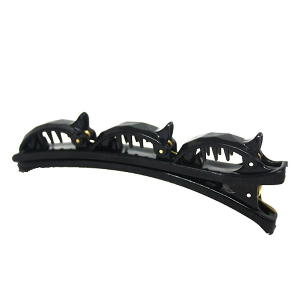 Punk gothique coiffure torsion Clip Barrette tresse outils magique cheveux accessoires fête bandeau décontracté pour les femmes filles: Braided bangclip 1pc