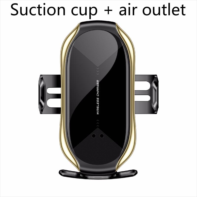 T6 Car Smart Induction Wireless Charger Mobile Phone Stand Mount 10W Fast Charge With Magnetic Head Car Holder Universal: H