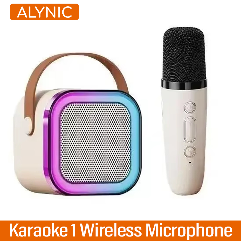 Alynlc tragbares bluetooth-Karaoke-System mit 5.3 Pa lautsprechern und einem drahtlosen mikrofon für zuhause, sterben ganze familie und freundlicher