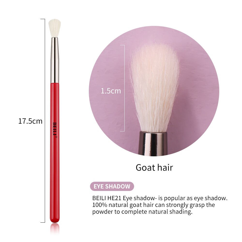 BEILI-brocha de maquillaje, 1 Uds., pelo Natural , sombra de ojos, licuadora, pliegue, Cosméticos de maquillaje 228/221/222/223/235/134/225: H221