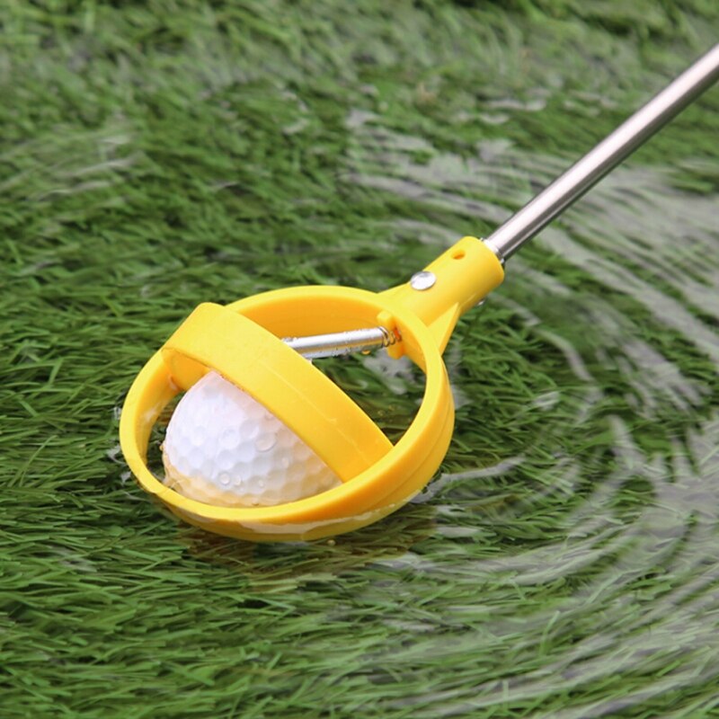 Golf Ball Retriever Device Automatically Telescopic Pick Up Ball Golf Pick Up Automatic Locking Scoop Picker