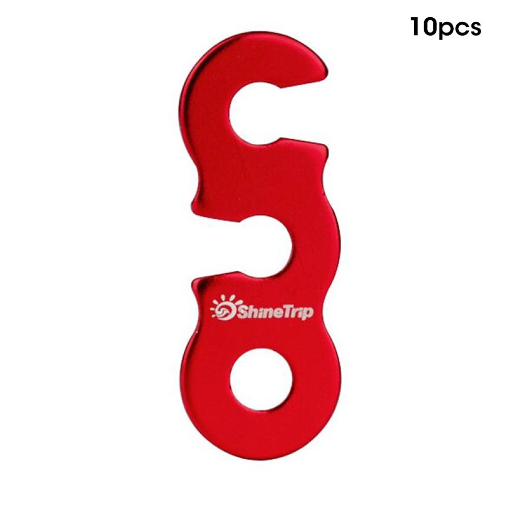 SHINETRIP 10Pcs Tent Tensioners Aluminum Alloy Rope Adjuster Buckle for Tent Camping Hiking Backpacking Outdoor Activity