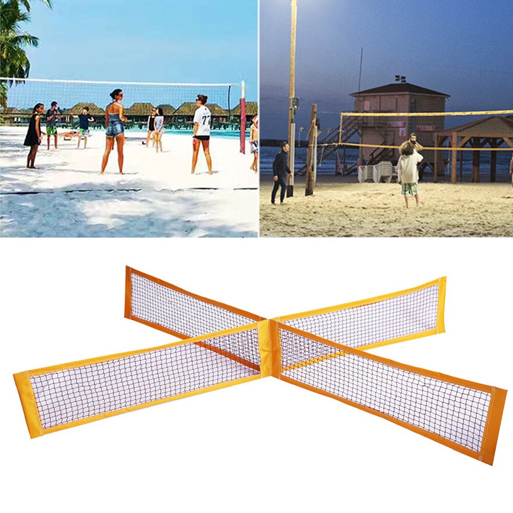 Gras sportuitrusting team spelpark verstelbare hoogte vier vierkant opvouwbaar binnen buiten kruis volleybalnet