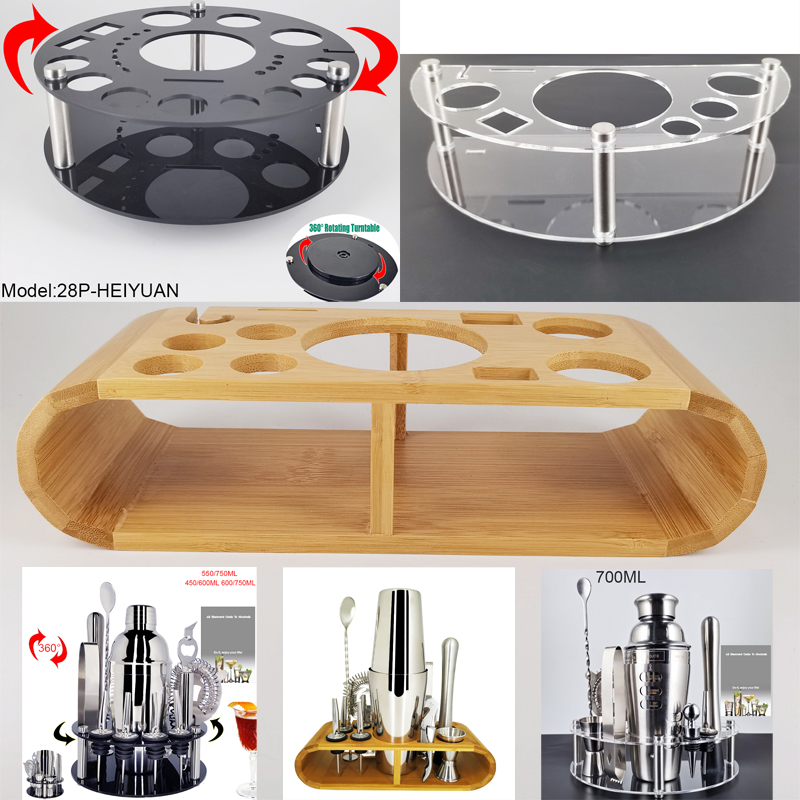 Bar Werkzeuge Stehen Cocktail Shaker Halter Bar Löffel Ausgießer Kork Wein Zubehör Rack