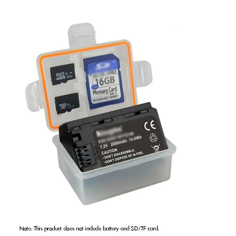 Tragbare Batterie Lagerung fallen für NP-FZ100 Batterie Universal- DSLR Kamera Batterie Organizer Kasten, mit SD TF Karte Halfter