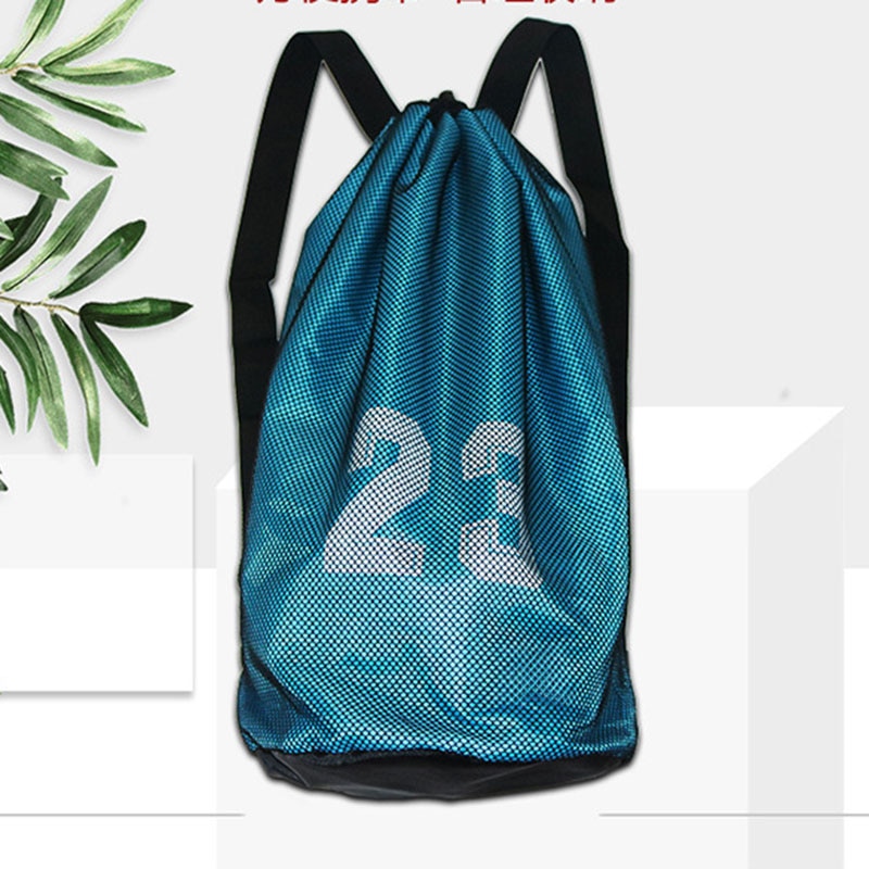 Spor topu sırt çantası basketbol futbol depolama Net çanta eğitim topu örgü çanta EDF88