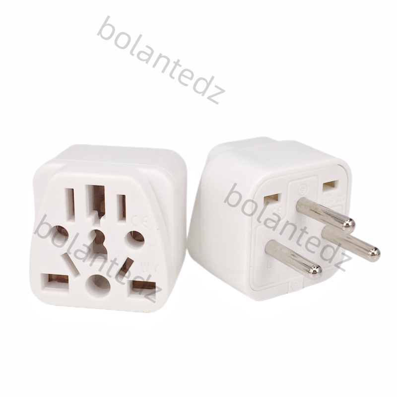 Universal Israe IL Plug Adapter 3 Pin EU Euro AU US UK To Israel Travel Adapter Electric Power Cord Charger Socket Outlet 10A