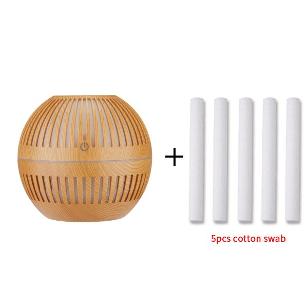 Mini Wood Aromatherapy Diffuser Ultrasonic Nano Spray Air Humidifier Aroma Essential Oil Diffuser Cool Mist Maker: S 5 filter