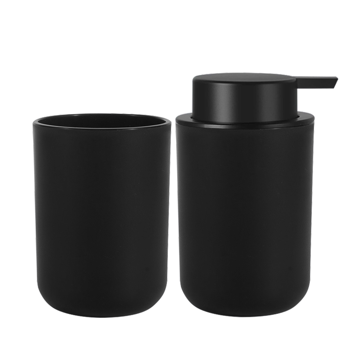Schuim Zeepdispenser met Mondwater Cup Badkamer Hervulbare Schuimende Handzeep Lotion Flessen Keuken Handen en Afwasmiddel Fles: Black