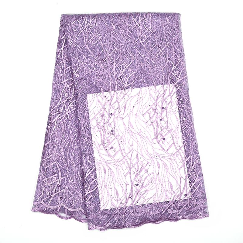 Koronka haftowana francuska koronka z afrykańską koronką tkanina ślubna z francuskiej koronki