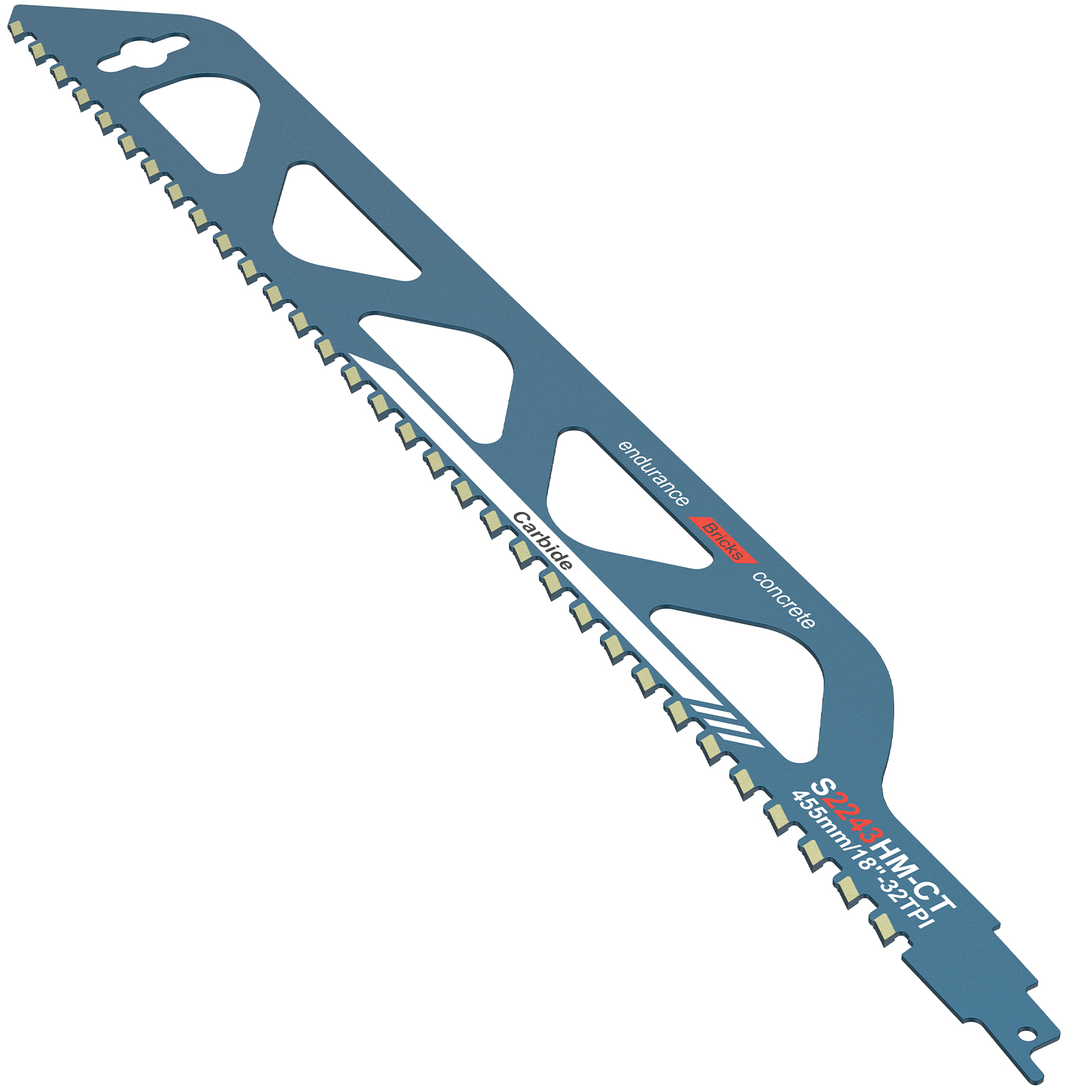 Reciprocating Saw Blade 10/12/18/20inch Universal Cutting Recip Sabre Saw Blade Alloy Steel Brick Concrete Cutting Saw Blade: SKY BLUE