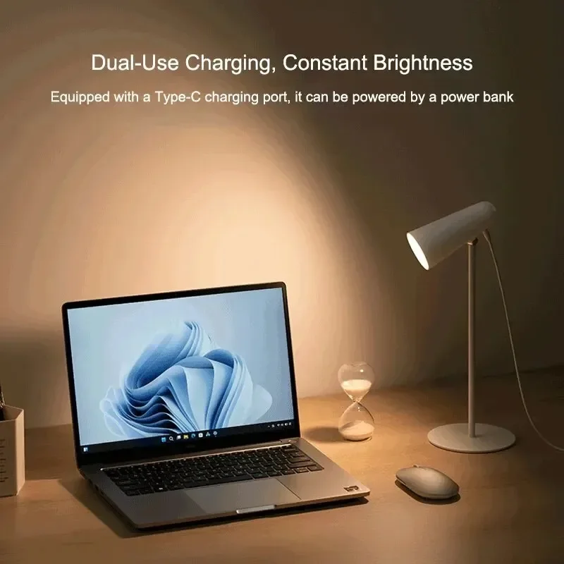 Xiaomi Mijia Multifunktions-Schreibtischlampe Typ C, wiederaufladbar, 3-in-1, tragbar, Lesetisch, Wiedergabe, Clip-Lampe, Taschenlampe