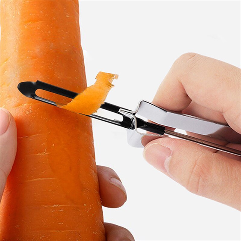 Confezione Da 2 Pelapatate E Affettatrice In Acciaio Inox - Multifunzione Per Frutta E Verdura