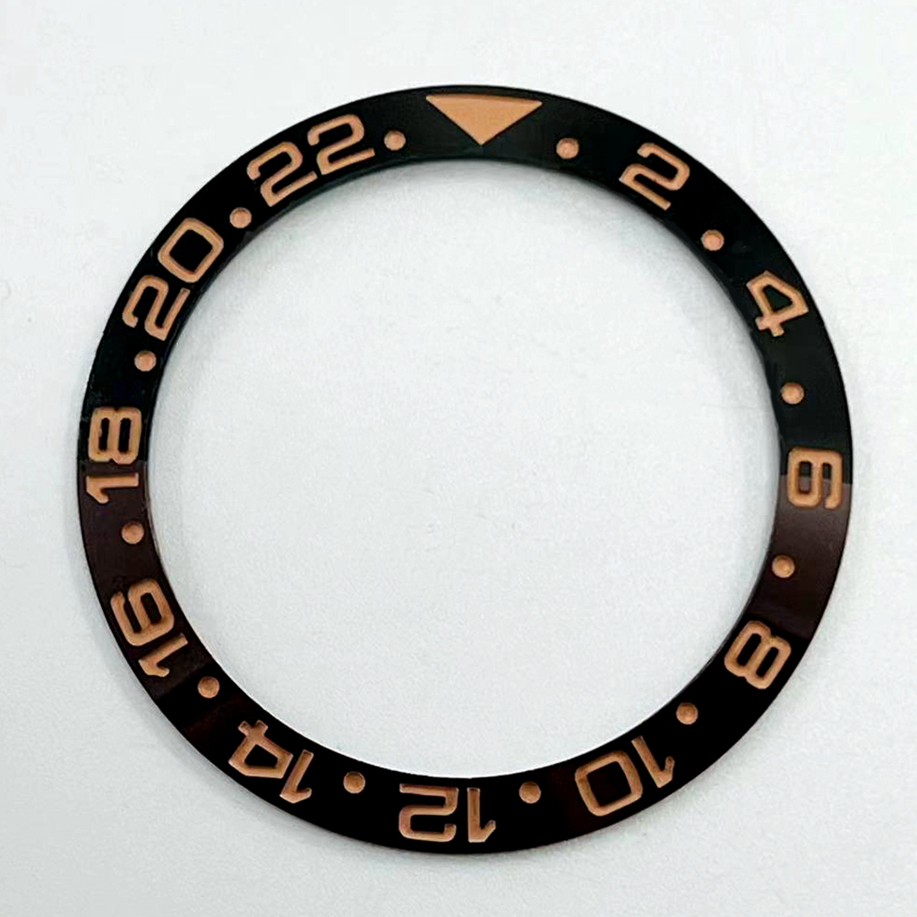 38mm GMT sub Keramik Lünette Schräge Taucheruhr Einsatz Uhr Ersetzen Zifferblatt Uhr Lünette Einsätze Ring