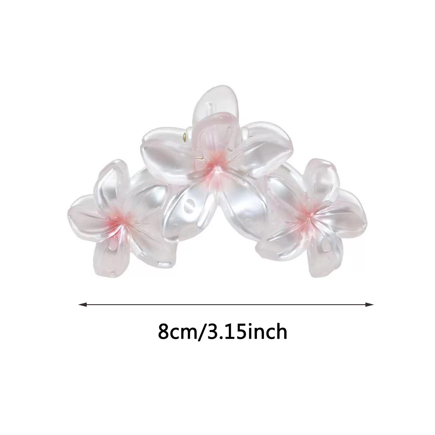 Bohemia Style Flower Hair Claws para mulheres, Crab Clamp, presilhas, gradiente hairpin, grampos de cabelo, praia havaiana, acessórios para meninas