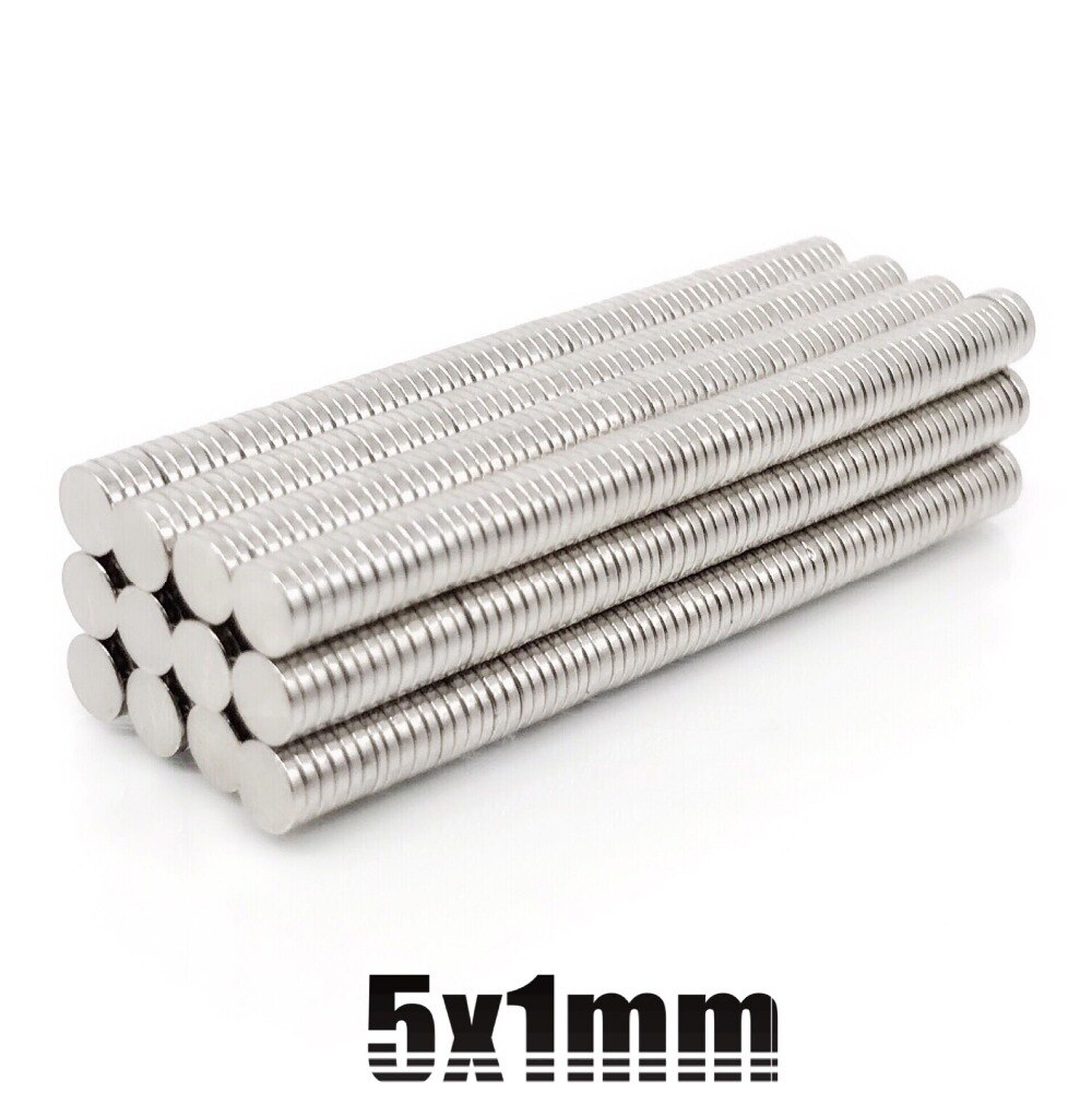 50/100/200pcs Disk magnet 5x1 mm N35 Strong Disc NdFeB Rare Earth Magnet 5*1 mm Neodymium Magnets 5mm x 1mm