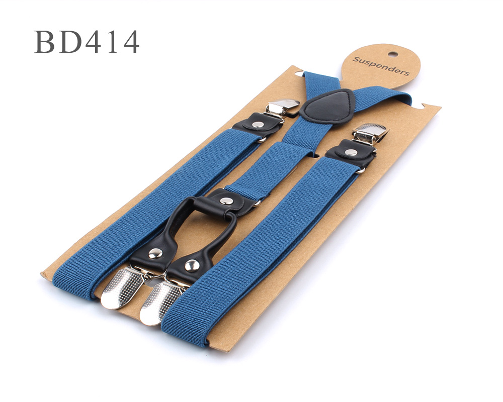 Bretelles élastiques solides et réglables pour garçons et filles, couleur bonbon, accessoires de mariage,: BD414