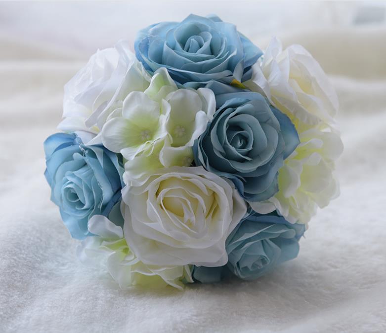 Bridesmaid, small bouquet, holding flowers wedding flower: gray