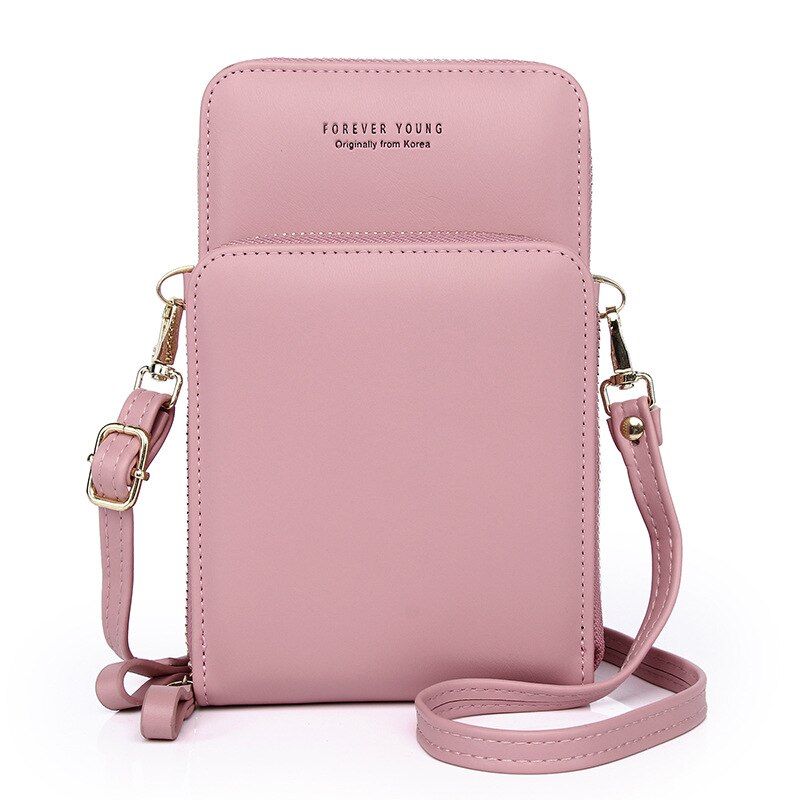 Bolsos de lujo para mujer, bolsos de a la , minibolsos de mensajero para mujer, de piel sintética tipo bandolera bolso de hombro, bolso de mano para teléfono, Tassen: light pink