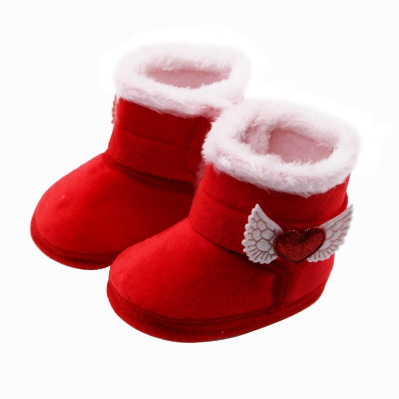 Baby Mädchen Jungen Winter Warme Schuhe Erste Wanderer Turnschuhe Kleinkind freundlicher Krippe Kleinkind Kleinkind Schuhe Stiefel Neugeborene Prewalkers: R / 0-6 Monate