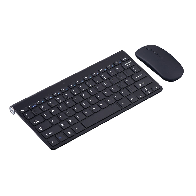 Draadloze Toetsenbord Muis Mini Oplaadbare Usb Adapter Bluetooth Toetsenbord Met Muis Geruisloze Ergonomisch Toetsenbord Voor Pc Tablet