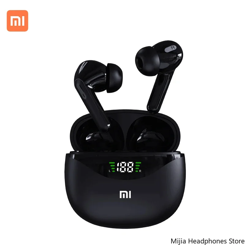 Xiaomi Bluetooth-hoofdtelefoon Draadloze koptelefoon Sport Waterdichte 9D-stereoheadsets met microfoon LED-display Oordopjes met lage latentie