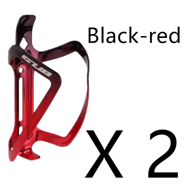 Gub fiets bidonhouder waterfleshouder fiets mountainbike bidonhouder: Zwart-rood 2 stuks