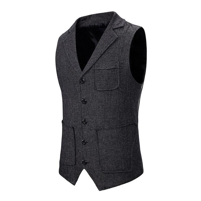 #4747 wiosna jesień biuro kamizelki dla mężczyzn pojedyncze łuszcz dorywczo bezrękawnik mężczyźni szczupły, z klapą kołnierz kamizelka mężczyzn kamizelka