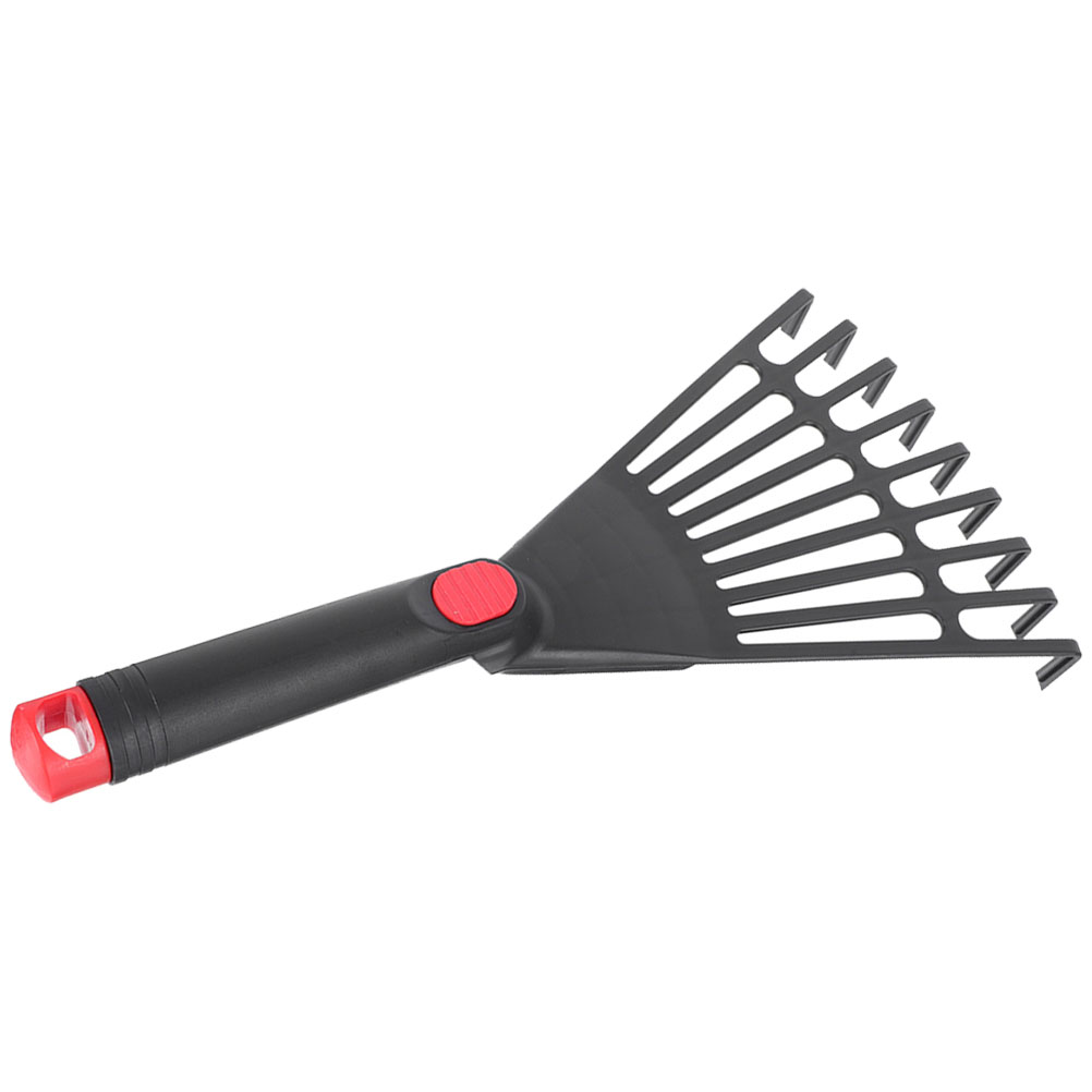 Garden Rake With Comfortable Handle Leaf Removing Flower Bed Gardening Tool Small Rake Outdoor Use Rakes For Garden Tools