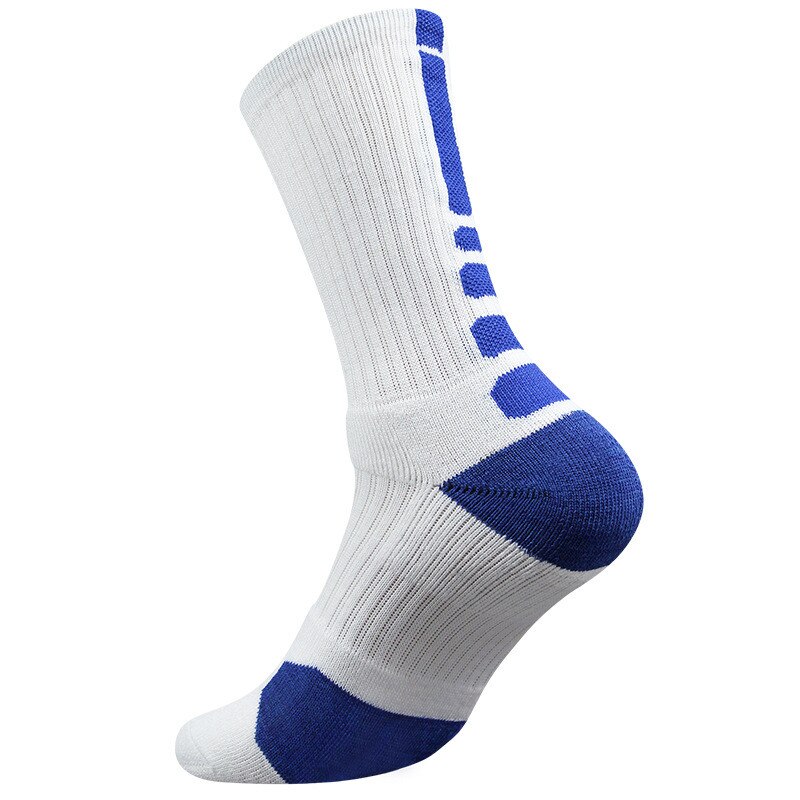 Männer Socken draussen Sport Socken Radfahren Socken Fahrrad Schuhe Für Rennrad Socken Lauf Basketball Socken EU 39-45: QJFH002-Blau