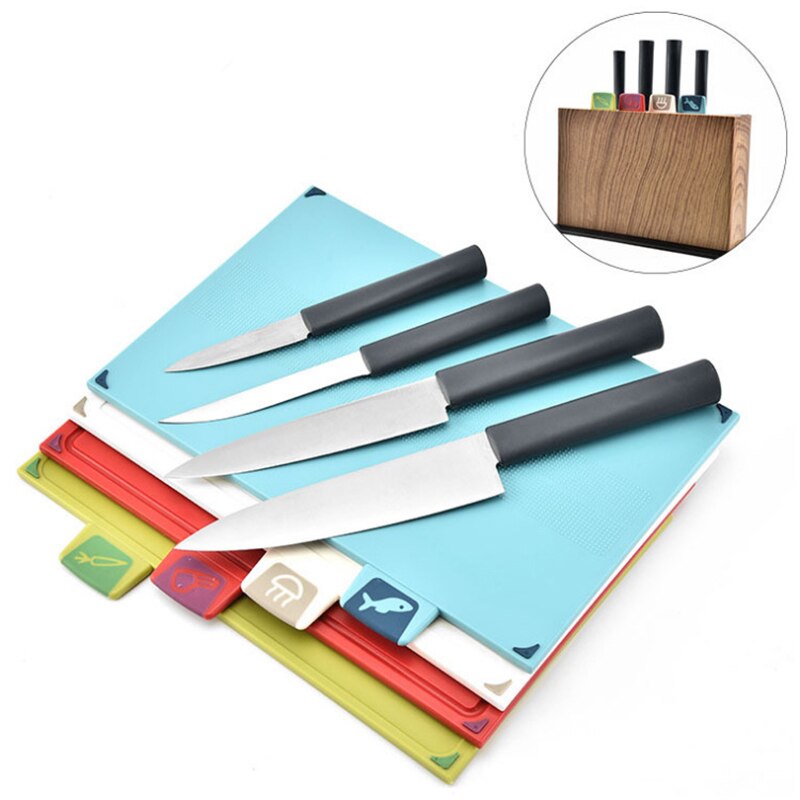 kitchen classification cutting board cutter set, household PP plastic fruit cutting board