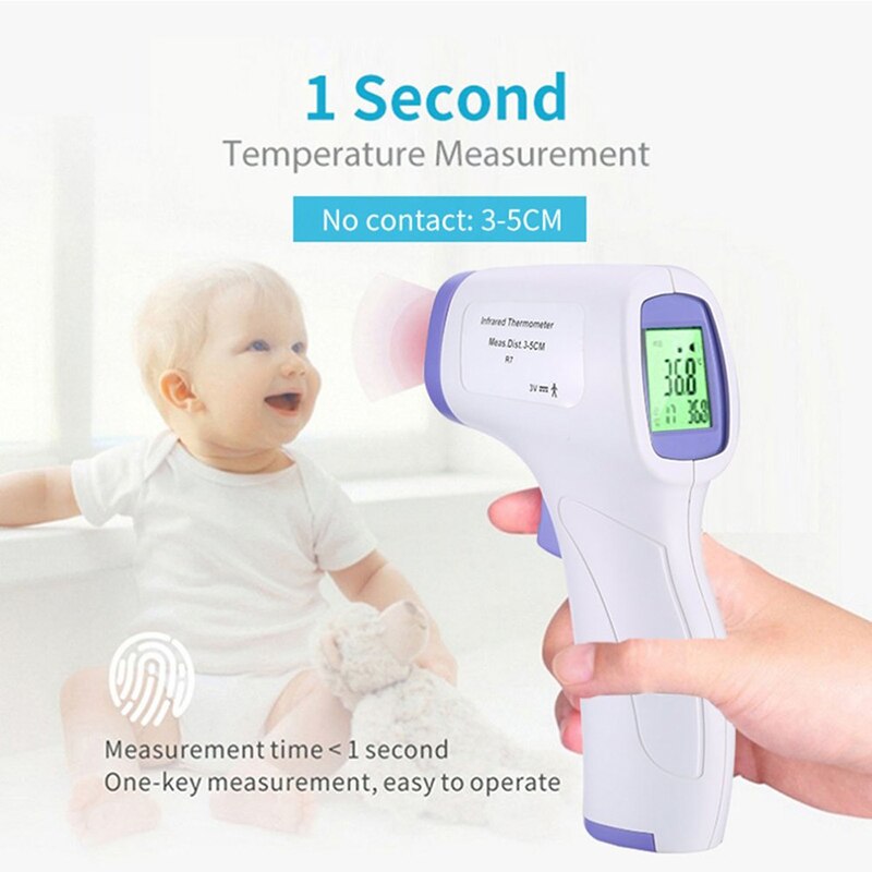 Digital Infrared Thermometer Temperature Meter Gun Digital LCD Pyrometer IR Thermometer Non Contact Pyrometer Alarm reminder